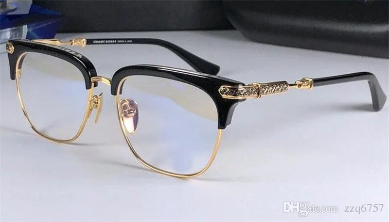 Nieuwe fahsion bril chrom-h bril Verti mannen oogframe ontwerp kan op recept bril vintage frame Steampunk Style2415 doen