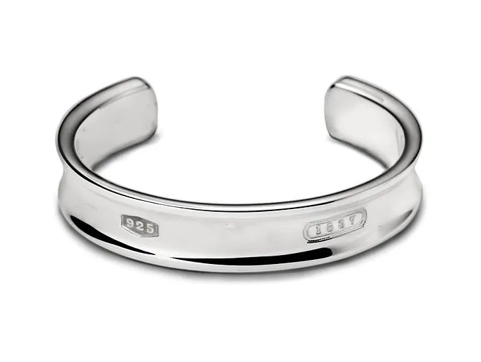 2019 nieuwe hoge kwaliteit zilveren goedkope brede Geen zegel armband mode armband maat met doos en dastbag224V