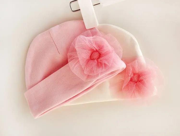 Newborn Romper Hat Cotton Flower Jumpsuit Footwear Rompers Baby Girl Clothing Set Birthday Girls Princess Costume