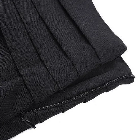 Alful vintage kobiety luźne spodnie zamek błyskawiczny wysoki talii kieszeń frontowy flary szerokiej nogi biura damskie spodnie czarne bell dolne spodnie y19070101