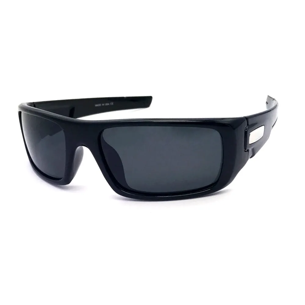 Designer entier OO9239 Crankbreaft Polaris Brand Sunglasses Fashion Driving Lunes Black Black Grey Iridium L275L