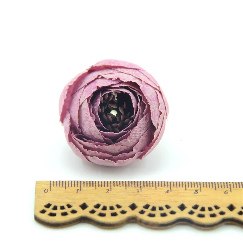 4CM Soie Rose Bud Têtes De Fleurs Artificielles Pour La Décoration De Salle De Mariage DIY Couronne Boîte Cadeau Scrapbooking Artisanat Faux Flowers279r