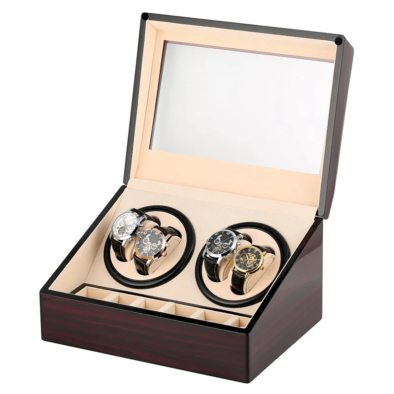 Automatische Watch Winders Open Motor Luxe Watch Winder Opbergdoos Houder Collectie Display Stille Motor Box284m