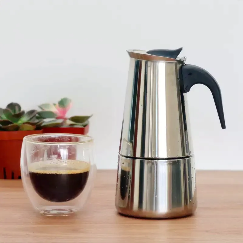 Rvs Espresso Kookplaat Koffiezetapparaat Italiaanse Percolator Pot Melk Opschuimen Kan Koffiezetapparaat Voor Keuken Voor Home298Y