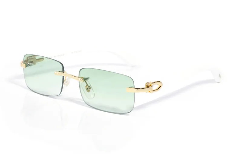nuovi occhiali da sole sportivi alla moda popolari occhiali da vista decorati con motivo leopardato oro argento freddo nero marrone montature senza montatura con lenti trasparenti m319Z