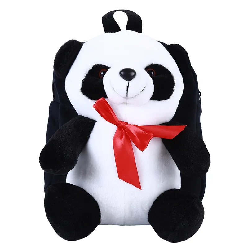 Sac à dos Panda en peluche pour enfants, sac à dos pour enfants, dessin animé, cadeau d'anniversaire, sac en peluche pour enfants, sac d'école, 12405