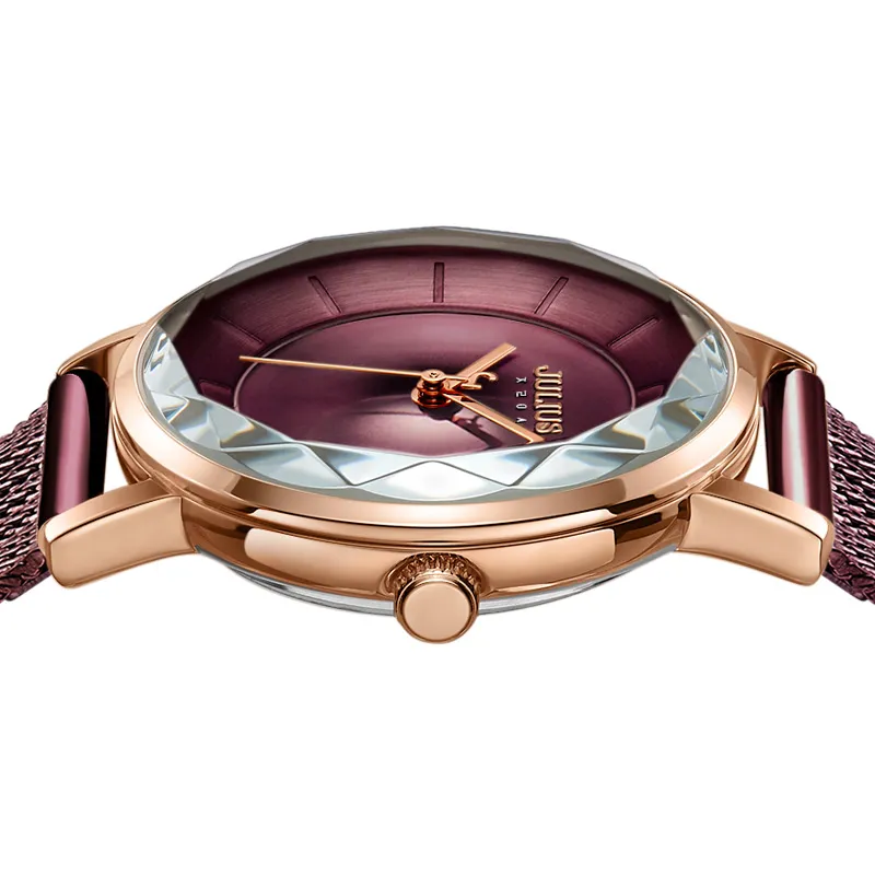 Kobiety luksusowy zegarek japoński kwarcowy ruch klasyczny styl stali nierdzewnej skórzany pasek głęboki wodoodporny Montre de lukse JA112335p