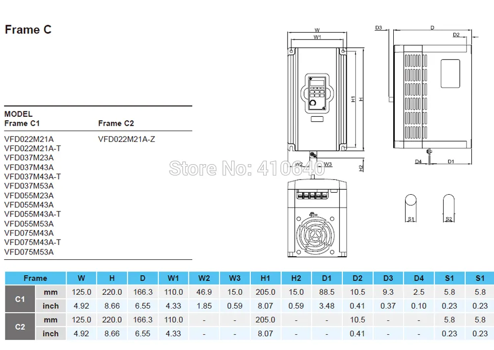 Mechanical Size Frame C