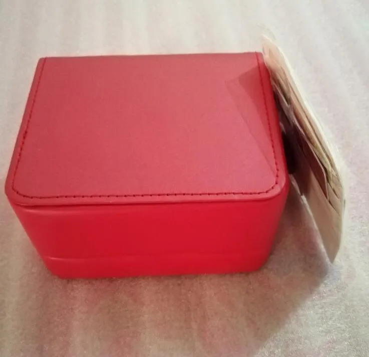 Nouveau carré rouge pour om ega boxes watch booklet cartes et papiers dans la boîte de montres en anglais