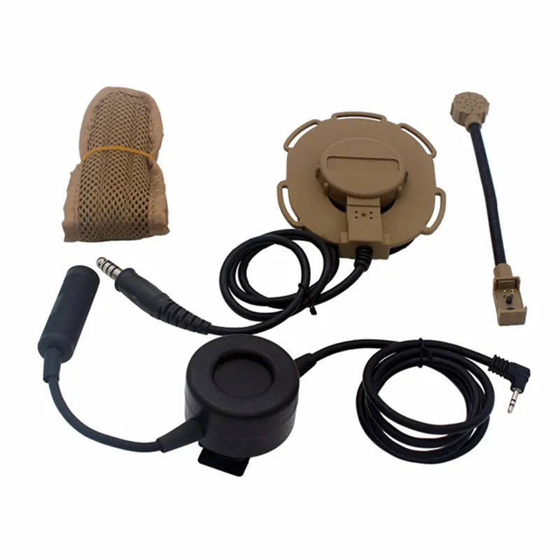 CS Tactische oortelefoon Gear Combat II Z Tactische headset met PTT Paintball Shooting Headphone Airsoft No15-012B