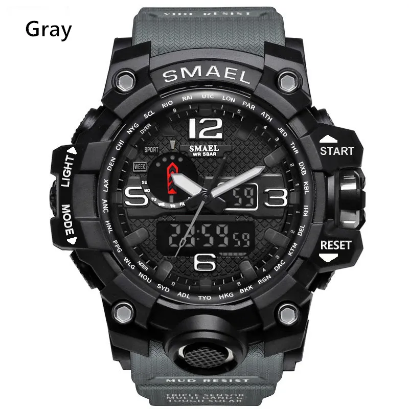 Nya Smael Relogio Men's Sports Wates LED CHRONOGRAPH HANDWATCH Military Watch Digital Watch Good Gift for Men Boy D235S