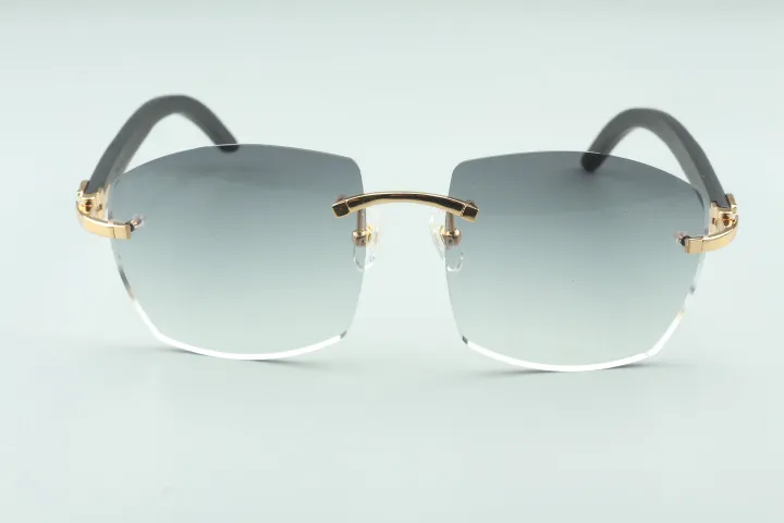 nouvelles lunettes de soleil A4189706-2 pieds en bois noir usine directe de qualité supérieure mode unisexe glasses288u