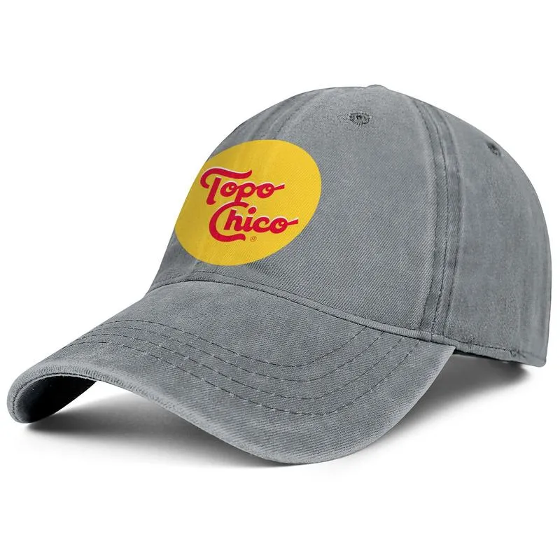 Topo Chico Agua mineral Gorra de béisbol de mezclilla unisex equipo equipado sombreros con estilo chico Logo ogo Flash oro bandera americana agua de soda301H