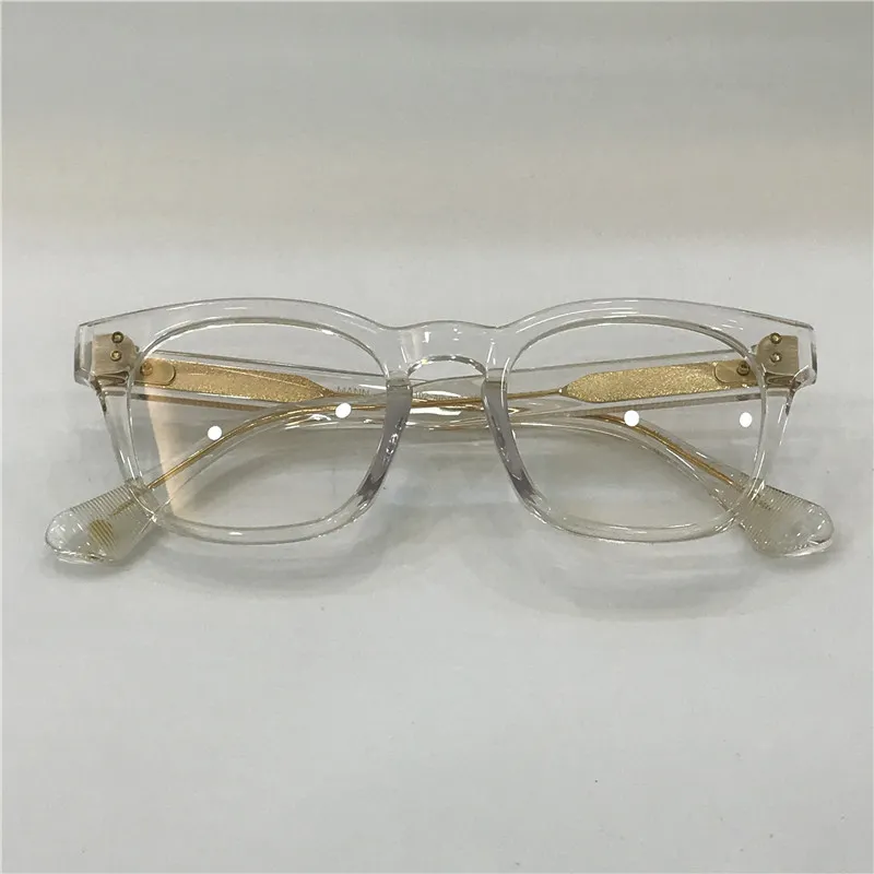 패션 디자이너 광학 안경 Mann Square 프레임 레트로 간단한 인기있는 스타일 투명 안경 최고 품질의 클리어 렌즈 CA303O