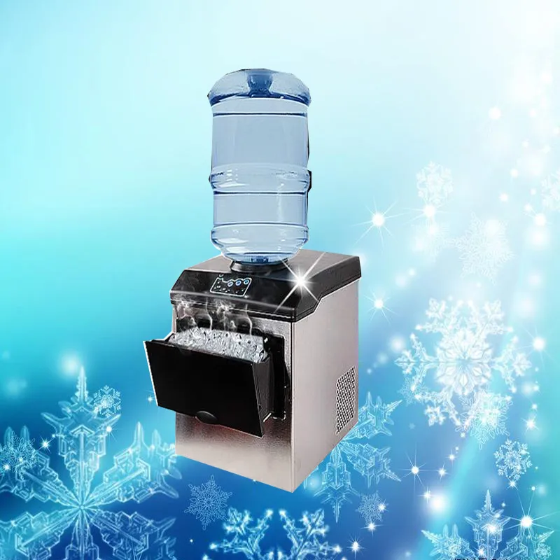 Ticari Akıllı Buz Sütü Çay Dükkanı Bar Adanmış Kurşun Şekli Buz Makinesi Yaygın Kullanılan Endüstriyel Buz Makinesi312E