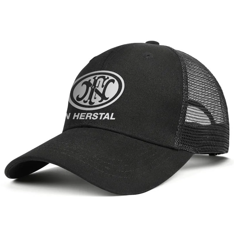 FNH USA Fn Herstal Logo mens and women adjustable trucker meshcap designer fitted team classic baseballhats Gay Pride Rainbow fn245Q