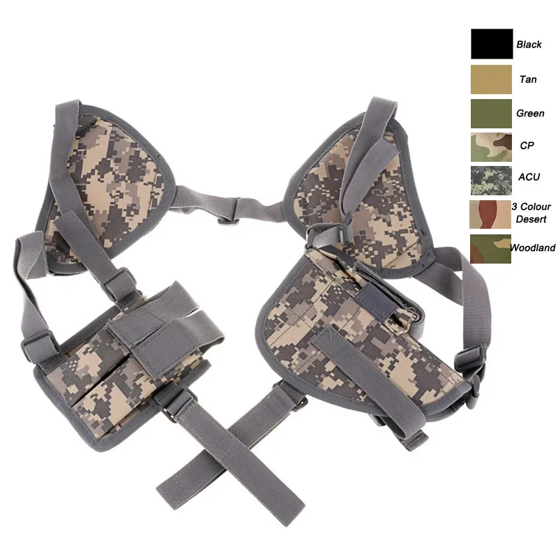 Outdoor Sports Assault Combat bag Molle Pack Pistol Gun Pack Camouflage Shoulder Holster with Magazine Pouch NO17-203