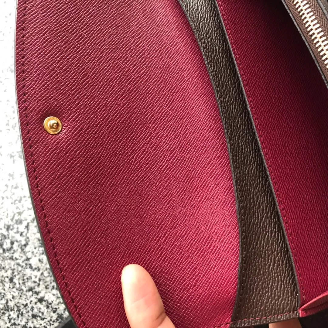 Ganze obere Qualitätsboden Brieftasche Lang für Frauen Brieftasche Lady Multicolor Münze Geldbörse Kartenhalter Frauen Klassische Reißverschluss Tasche Clut256a