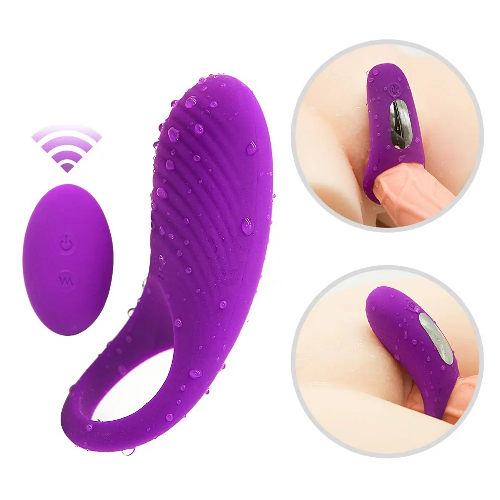 Vibrator für Männer Mini, Sexspielzeug, Penis-Vibrationsring, Verzögerung der Ejakulation, Fernvibrator, Klitoris-Stimulator, Mann-Vibrationsring MX191228