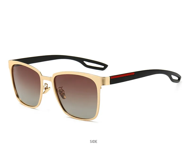 تصميم العلامة التجارية عالي الجودة نظارة شمسية مستقطبة للرجال نساء نظارات شمسية عالية الدقة في نظارات قيادة مضادة للأحراف مع الحالات 198W