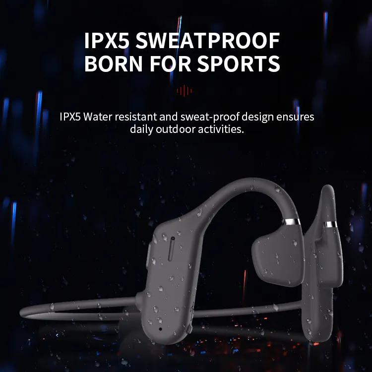 Bone Conduction Headphones Bluetooth Wireless Earphone Neckband Non inear or Overear Earphone Hands for Sports Driving Outdo9092145