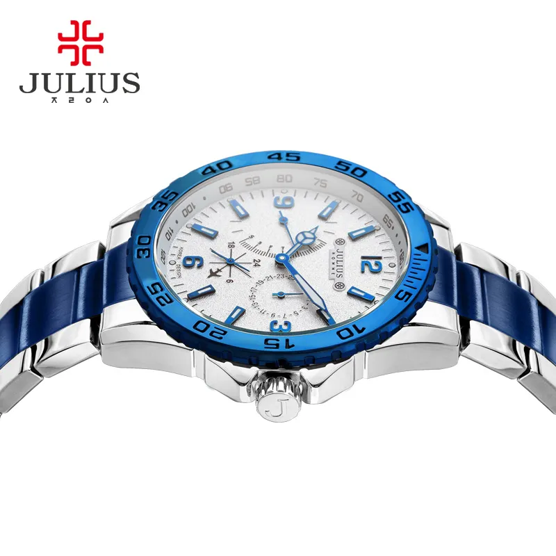 JULIUS nouveauté luxe haut marque Chronos petit cadran montres de haute qualité hommes montre de Sport en plein air pour homme décontracté JAH-095265H