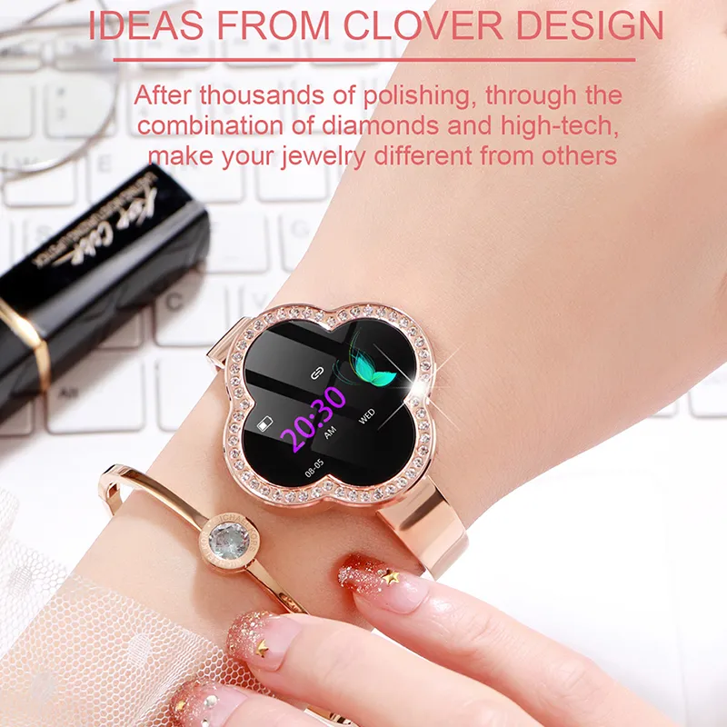 2019 New Fashion Smart Fitness Bracelet Women Blood Pressure Heart Rate Monitoring Wristband Lady Watch Gift For Friend Y19062402247d