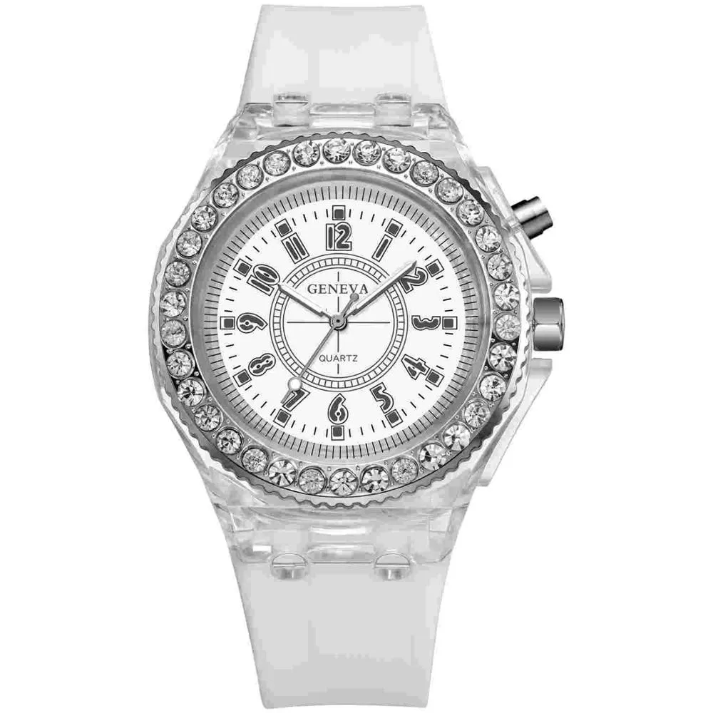 PANARS Elegant Diamond Patchwork Colorful Sports Quartz Wristwatches Men's Luminous Multifunction Watches Girls240I