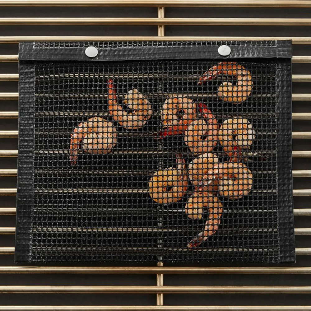 Accessoires de cuisine Sac De grillade en maille antiadhésive outil De cuisson De pique-nique en plein air Bolsa De Barbacoa sacs De barbecue réutilisables et faciles à nettoyer 2284154