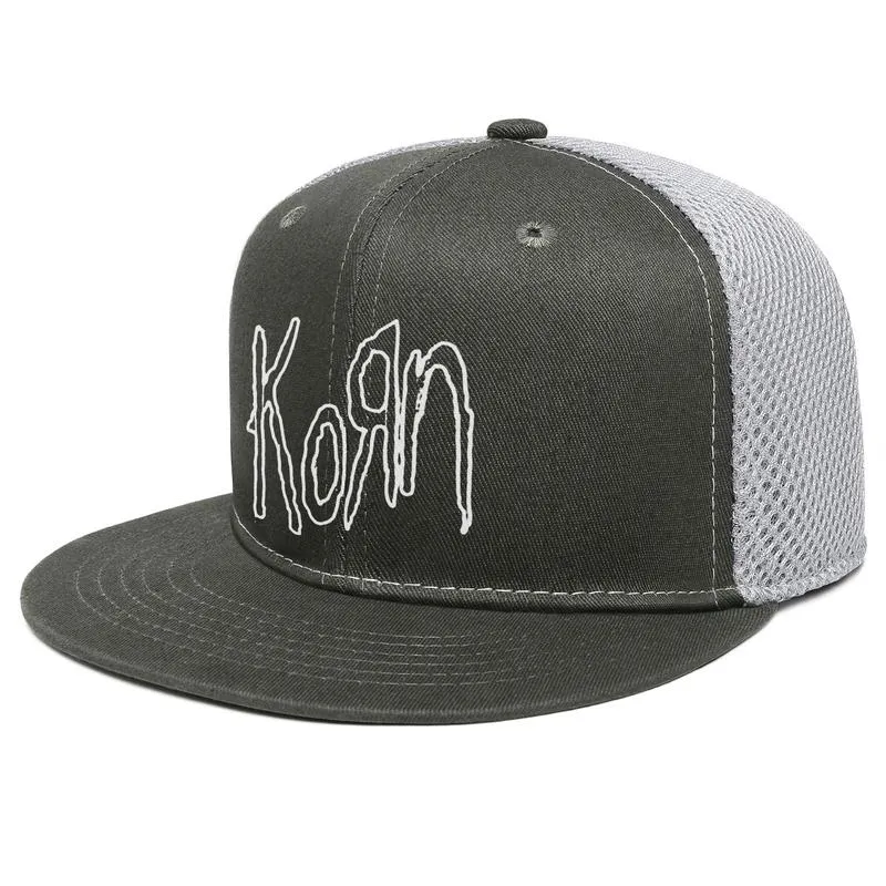 Korn kafatası sıçrama görüntüsü unisex düz pislik kamyon şeridi cap spor gençlik beyzbol şapkaları Korn karşılaşma logosu yeni metal rock grubu Korn Ban7518530