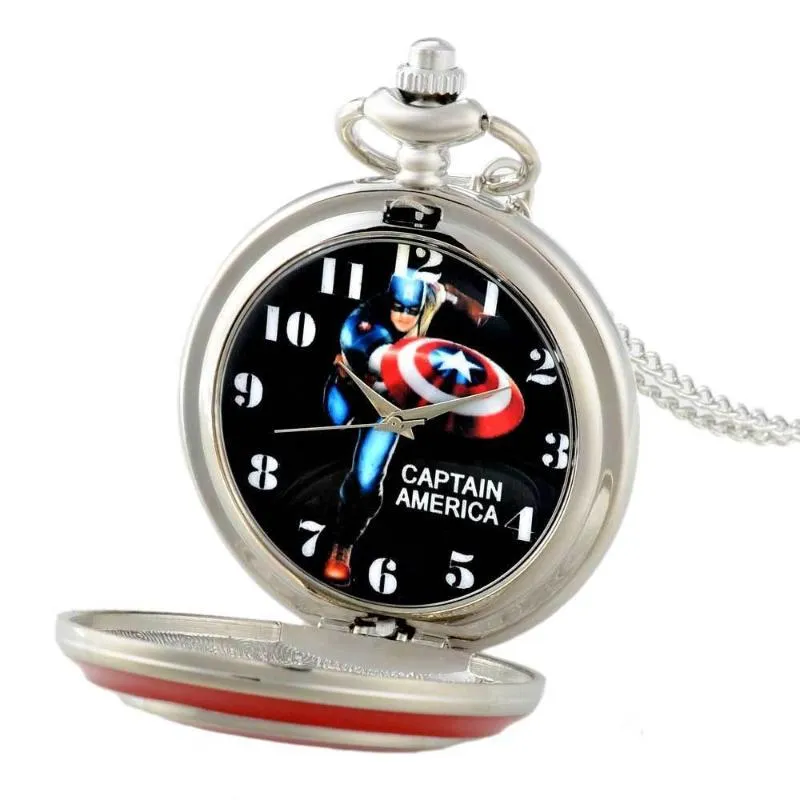 Montre de poche à pendentif complet pour hommes, montre à Quartz unisexe, chaîne Fob, main Around230t