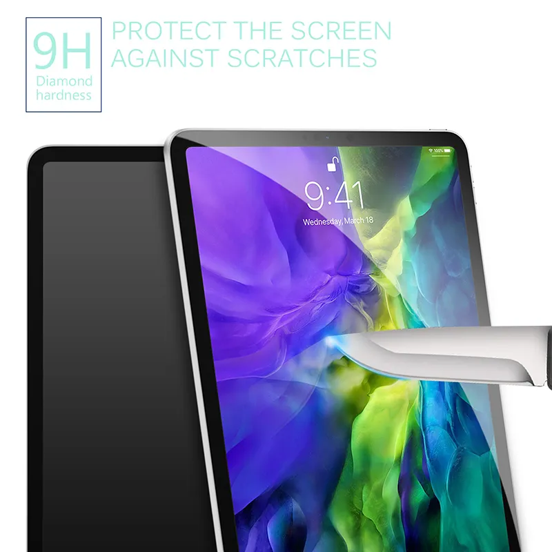 Film de protection d'écran de tablette en verre trempé pour iPad Pro 11 pouces 2020, verre de protection avant entièrement couvert pour iPad Pro 11quot 1291982547