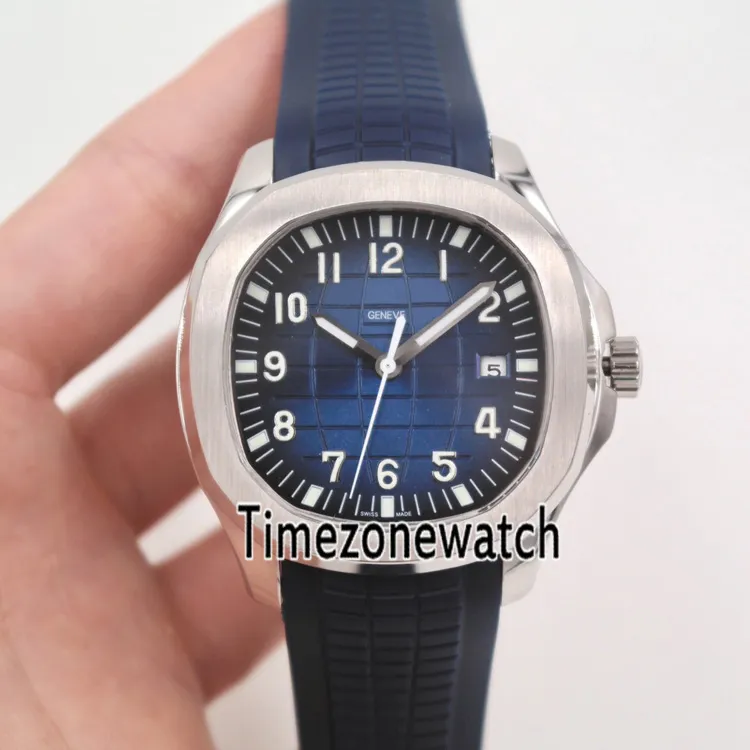 Nowy Aquanaut 5168G-010 stalowa obudowa Zielona tekstura Wybierz Automatyczne męskie zegarek Zielone gumowe zegarki Wysokiej jakości tanie dla timeZoneWatc278U