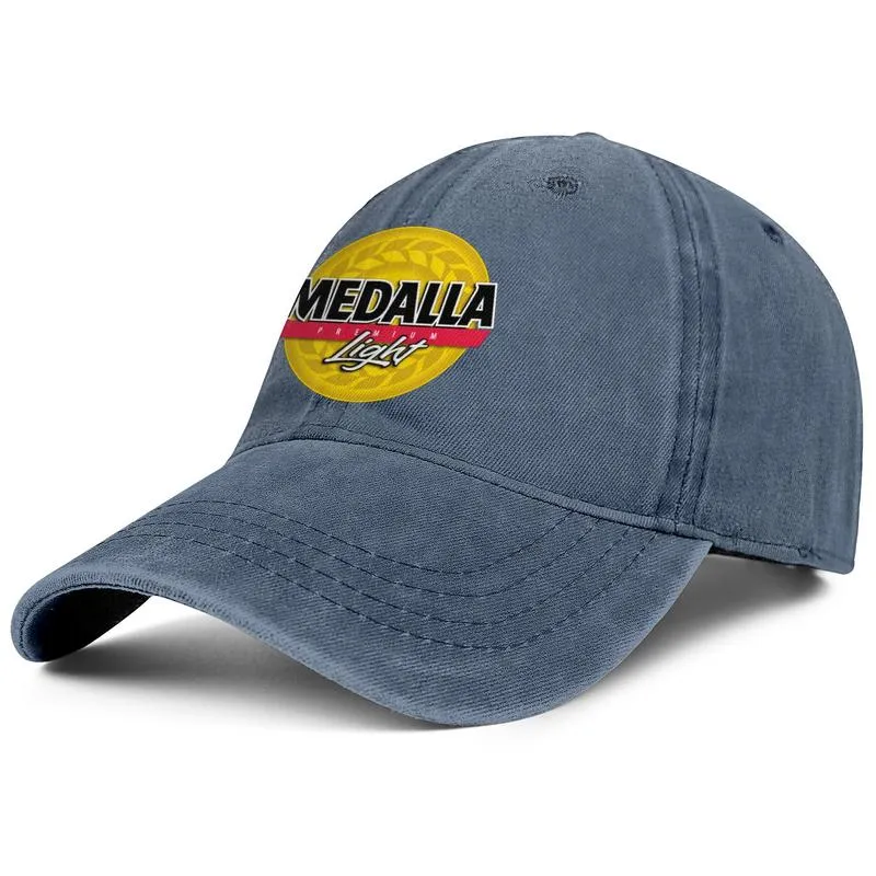 Elegante berretto da baseball in denim unisex con logo leggero Medalla Cappelli classici da golf Logo Old Print262G