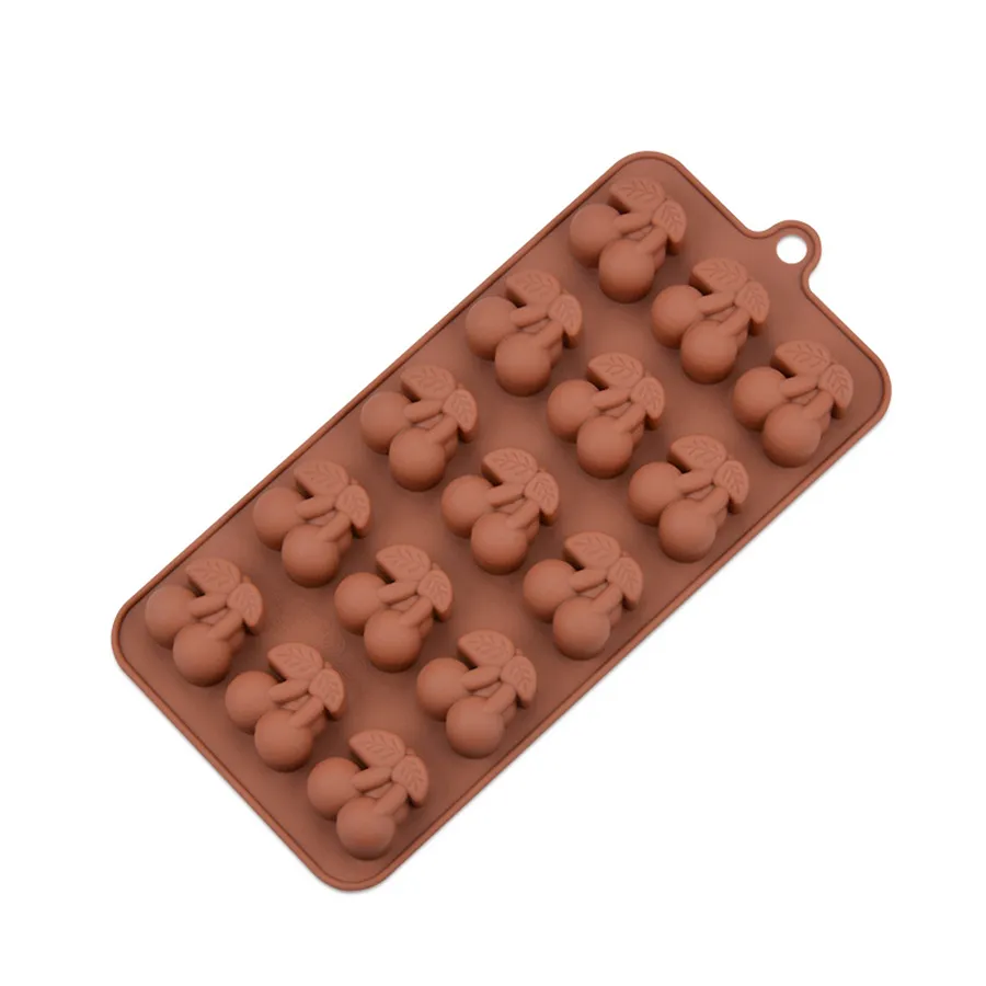 Moldes de doces de flamingo cereja com 15 buracos, molde de folha de bordo de 10 buracos, molde de chocolate com 8 furos, cacto de silicone, 4 peças, conjunto232z