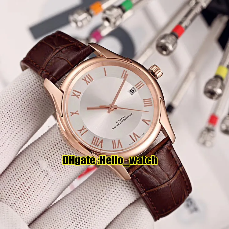 Cheap New 41mm Classic cassa in acciaio 316L 431 13 41 21 02 001 quadrante bianco automatico orologio da uomo cinturino in pelle orologi da uomo Hello watch217S