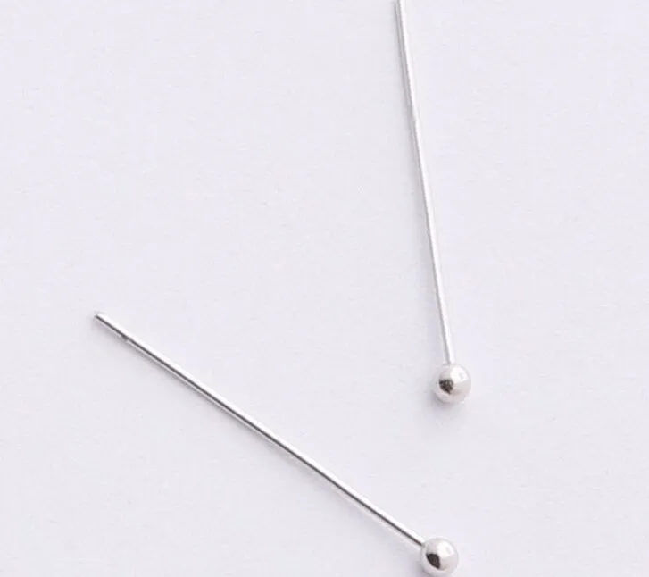 Ball Head Pins Silver Gold Jewelry Beads Diy Accessoarer för smycken som tillverkar 50mm278p