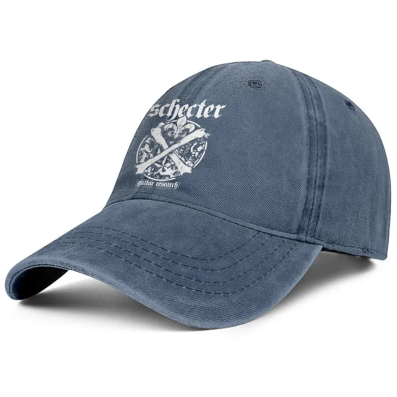 Стильные ретро -checter guitars логотип унисекс джинсовый бейсбол Cool Team Hats Funny Pink Guy Gay Gay Rainbower Grey6949348