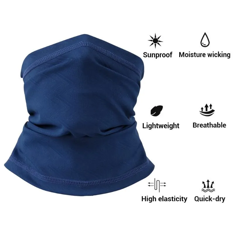 Demi-masque d'extérieur tactique d'été, écharpe de glace coupe-vent, masque anti-soleil, chapeau de vélo, Protection du cou pour la chasse et l'escalade 330Q