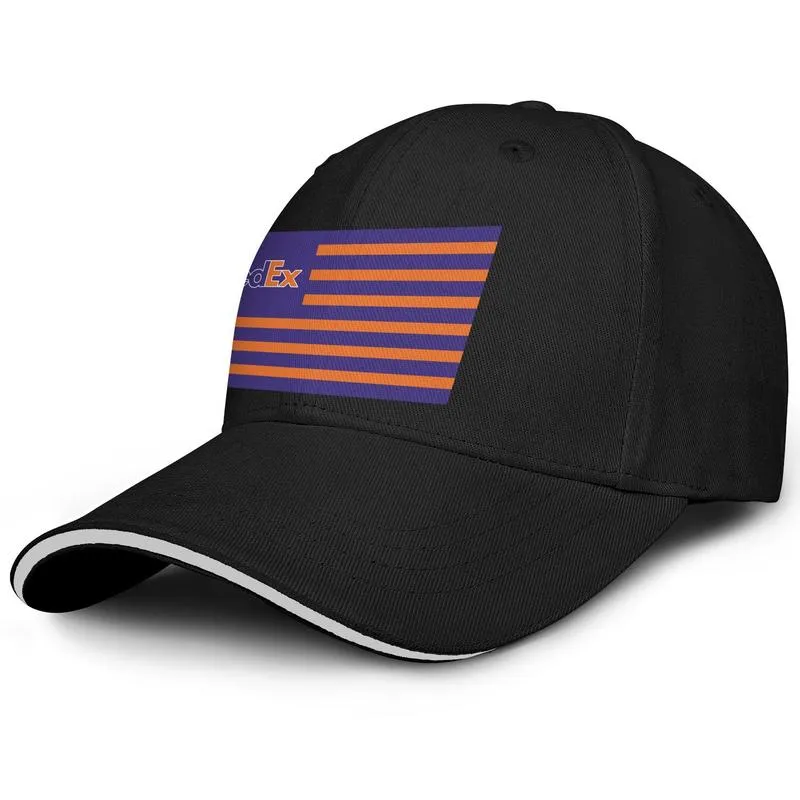 Unissex FedEx Federal Express Corporation logotipo Moda Beisebol Sanduíche Chapéu Retro equipe Truck driver Cap EUA bandeira cinza Camuflagem P5379914