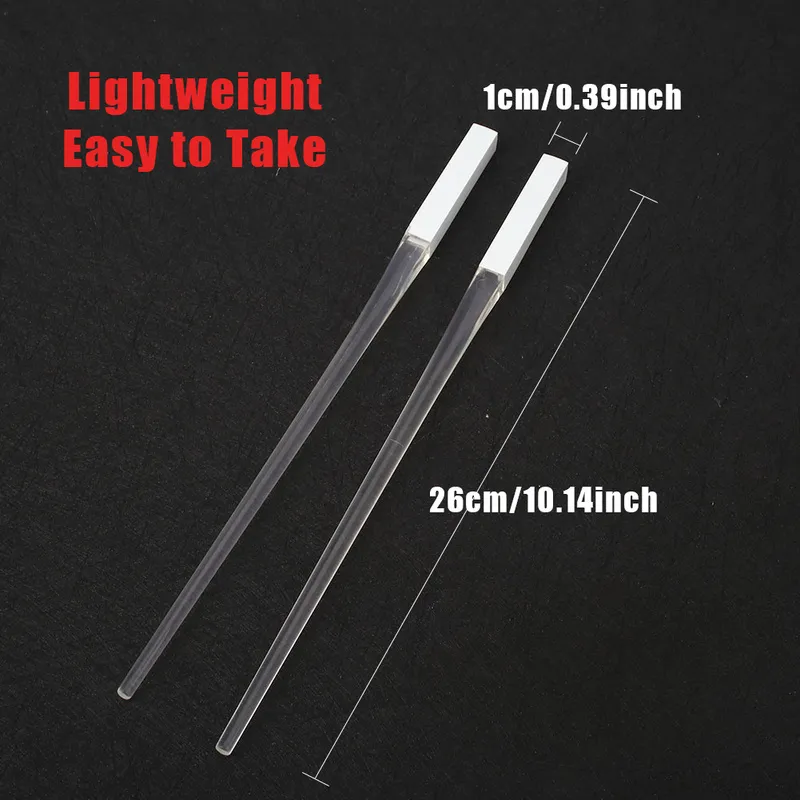 LED Lightsaber Chopsticks Reusable Light Up Tickstick Kitchen Party Tableware創造的な耐久性のある輝く箸ギフト235D