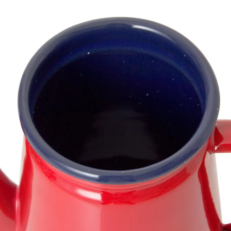 1 1 л Высококлассовой эмалевой кофейный горшок залить на кувшин для молочной воды кувшин бариста чайник чайник для газовой плиты и индукционной плиты217T