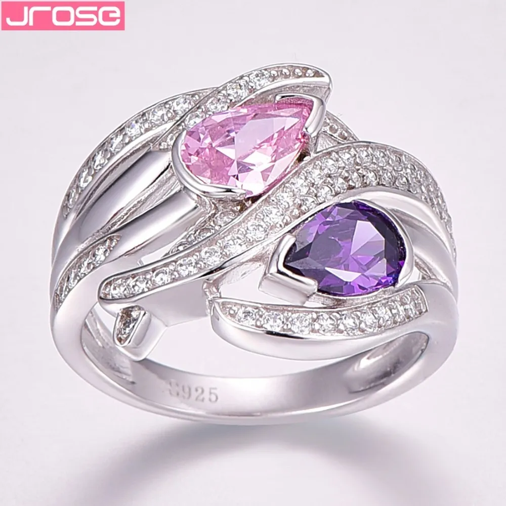 Jrose 100 925 Sterling Silver Morganite Ring Lady Original