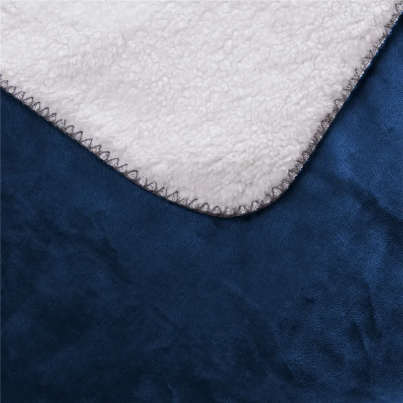 Cobertor de flanela impermeável coral velo colcha cobertores de camada dupla cobertor portátil de lã sherpa ponderado pet1237z