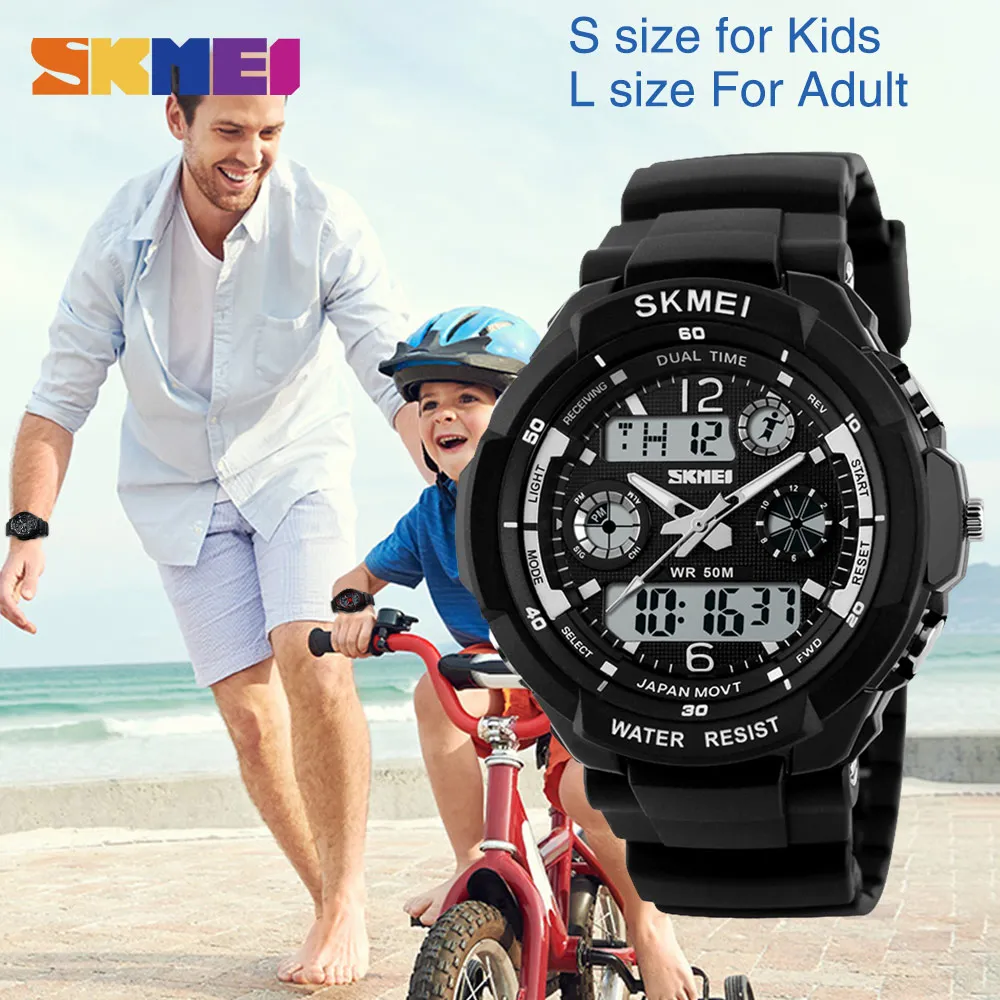 SKMEI enfants montres Anti-choc 5Bar étanche Sport de plein air enfants montres mode montre numérique Relogio Masculino 0931 1060269o