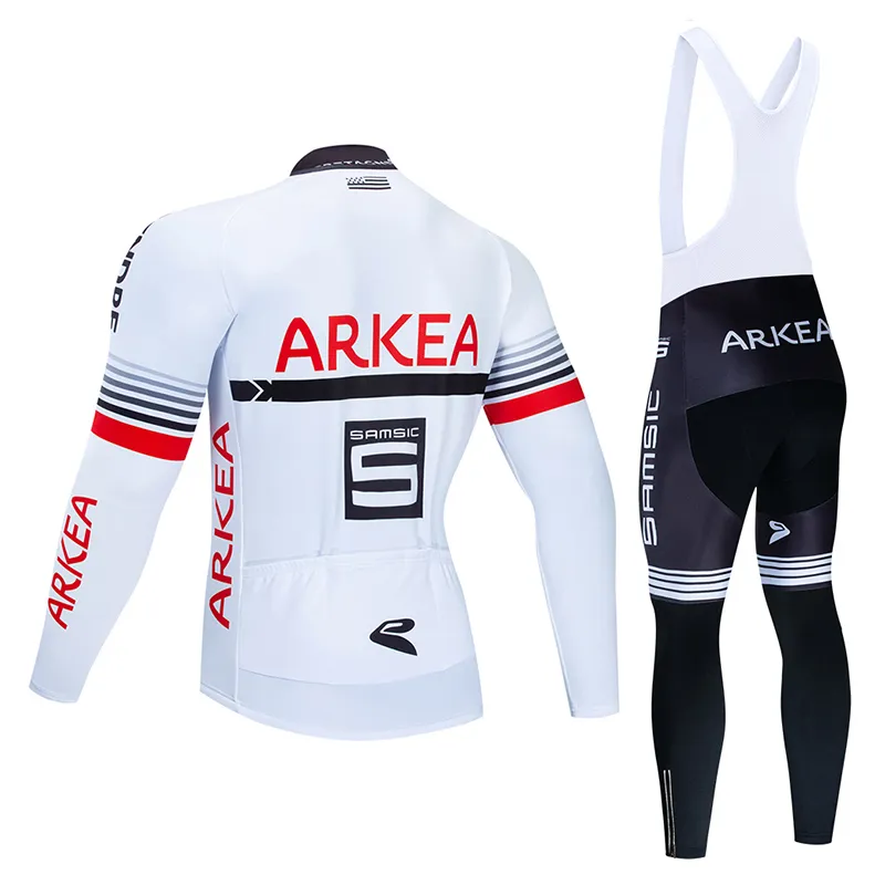 Winter Radfahren Jersey Set 2020 Pro Team Arkea Thermal Fleece Cycling Kleidung