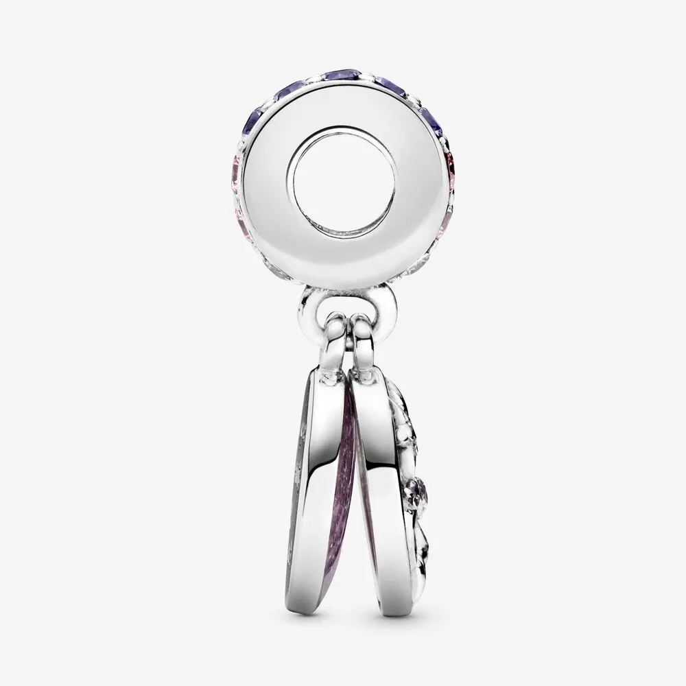 Nieuwe Collectie 925 Sterling Zilver Fonkelende Infinity Heart Dangle Charm Fit Originele Europese Bedelarmband Mode-sieraden Accesso2668