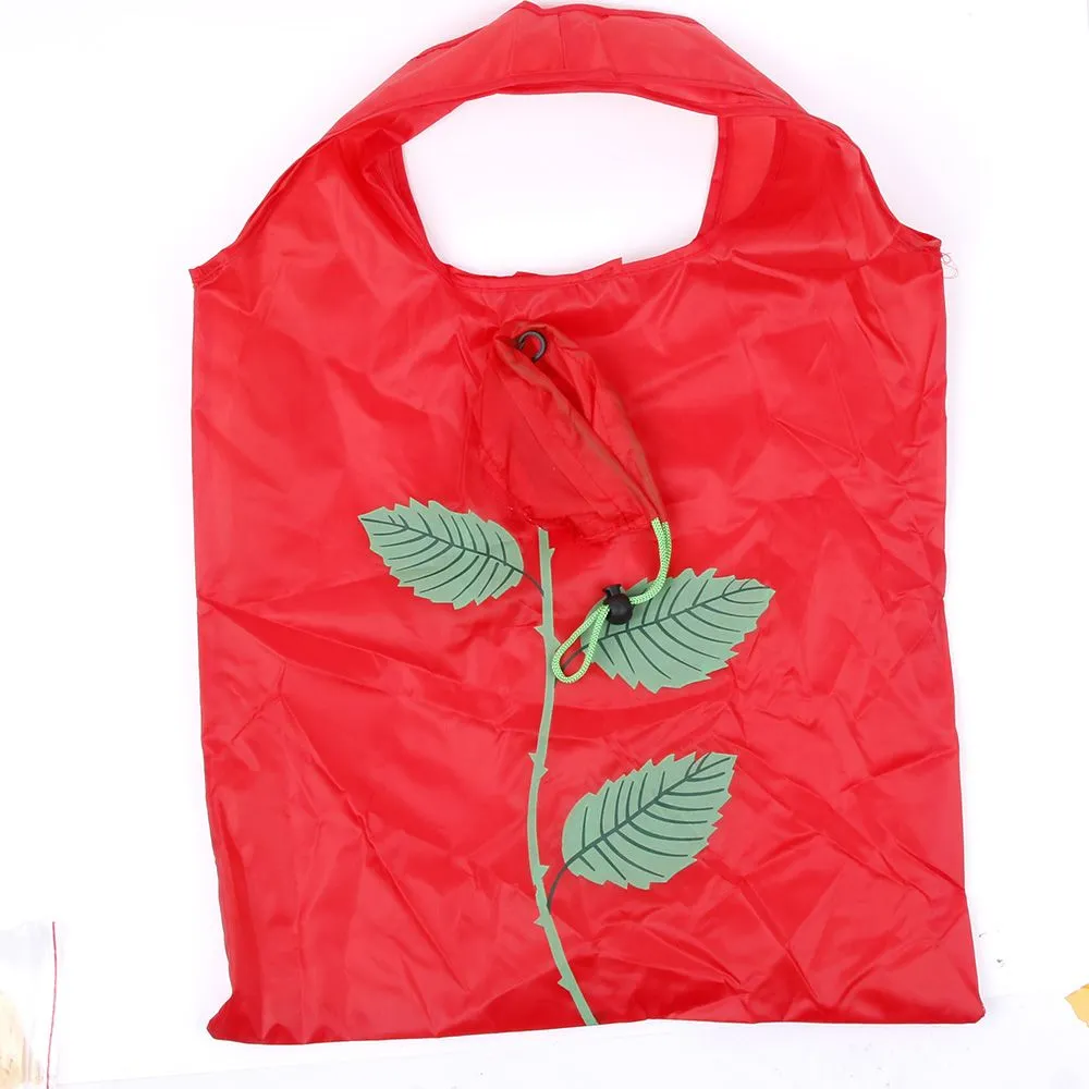 Sacs à provisions ISKYBOB Style chinois Rose fleurs sac à main réutilisable sac pliant fourre-tout Eco Storage348K