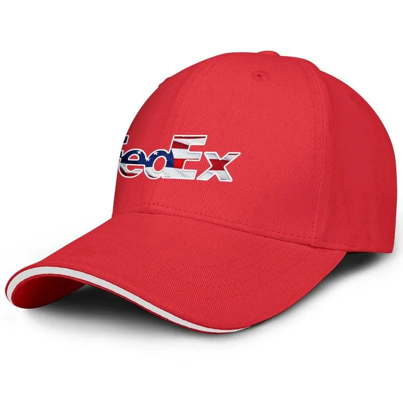 Unisex FedEx White 세계 패션 야구 샌드위치 모자 맞춤형 팀 트럭 운전사 캡 오렌지 올드 로고 데니 햄린 연방 Eppre6606780
