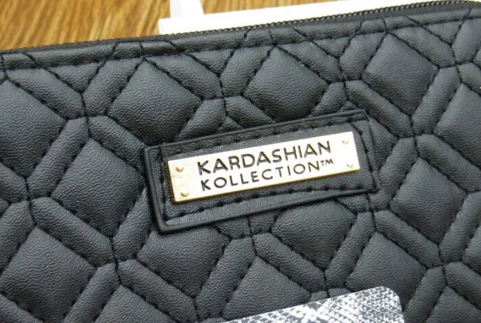 KK portefeuille long Design Women Wallet Brand de mode Pu Leather Kim Kardashian Kollection Sac d'embrayage de haute qualité Zipper Coin Purse Han312M